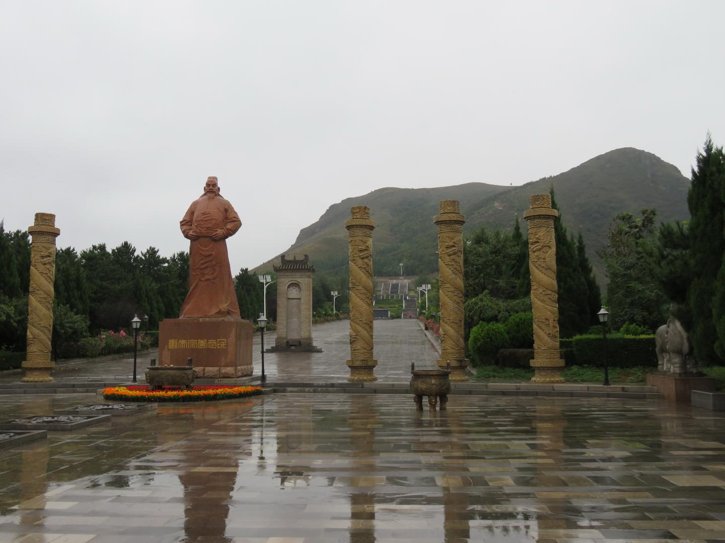 A scenic view of Weinan Tang Dynasty Imperial Tombs