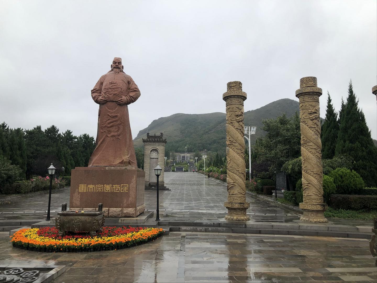 A scenic view of Weinan Tang Dynasty Imperial Tombs
