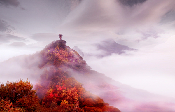 A scenic view of Weinan Tang Huiling Mausoleum