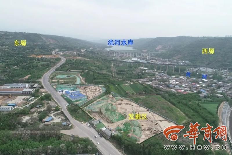 A scenic view of Weinan Tianshuigou Site
