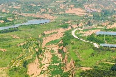 A scenic view of Weinan Tianshuigou Site