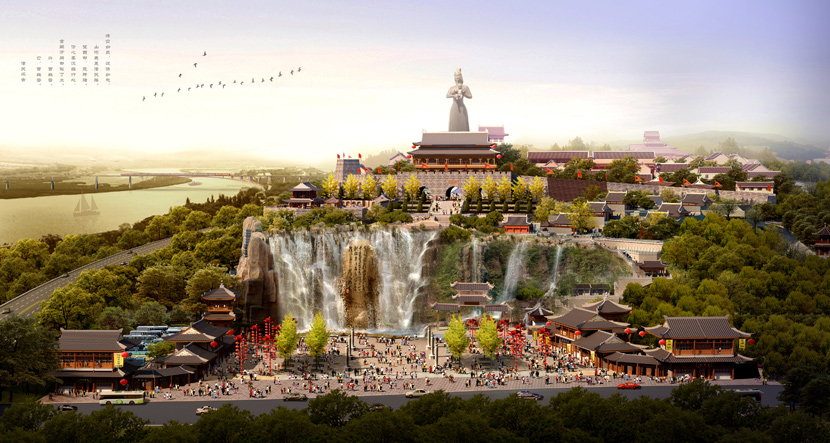 A scenic view of Weinan Tongguan Ancient City Site