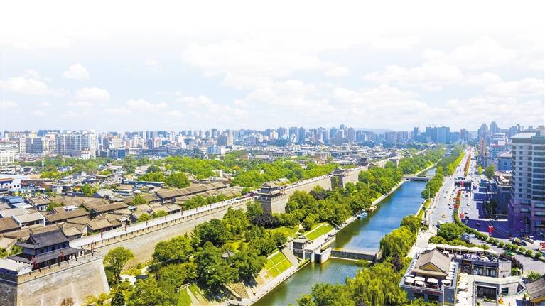 A scenic view of Weinan Xiahexi Site
