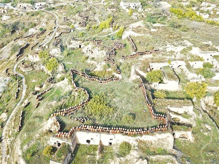 A scenic view of Weinan Yaotou Kiln Site