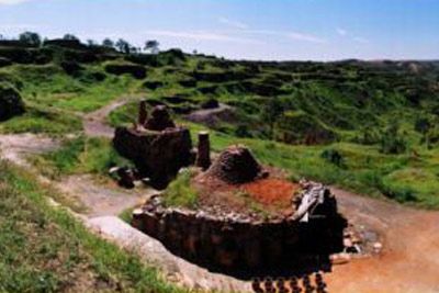 A scenic view of Weinan Yaotou Kiln Site
