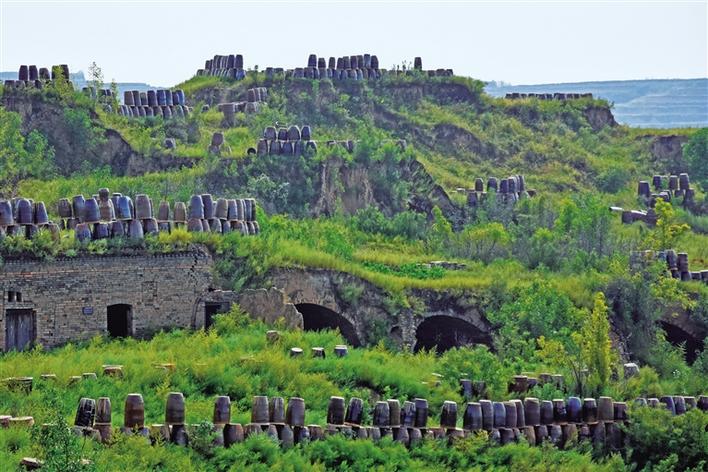A scenic view of Weinan Yaotou Kiln Site