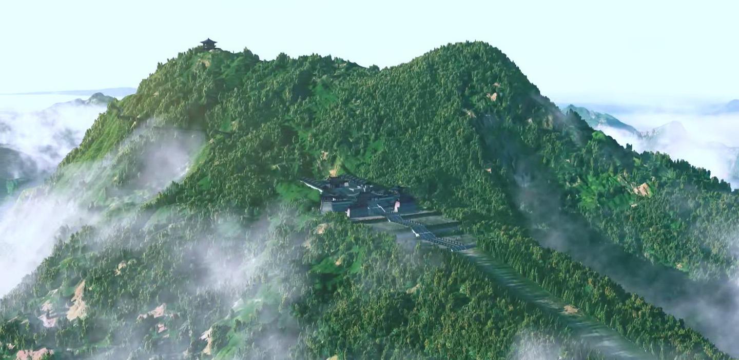 A scenic view of Weinan Yongyuanling Mausoleum