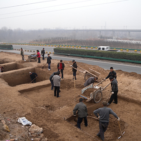 A scenic view of Weinan Yuanjun Miao And Quanhu Cun Site