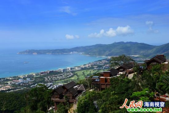 A scenic view of Wenchang Hanjia Zhai