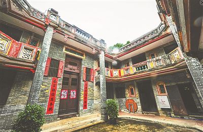 A scenic view of Wenchang Xibei Shuyuan