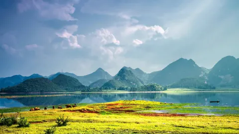 A scenic view of Wenshan Muyi Yizhi