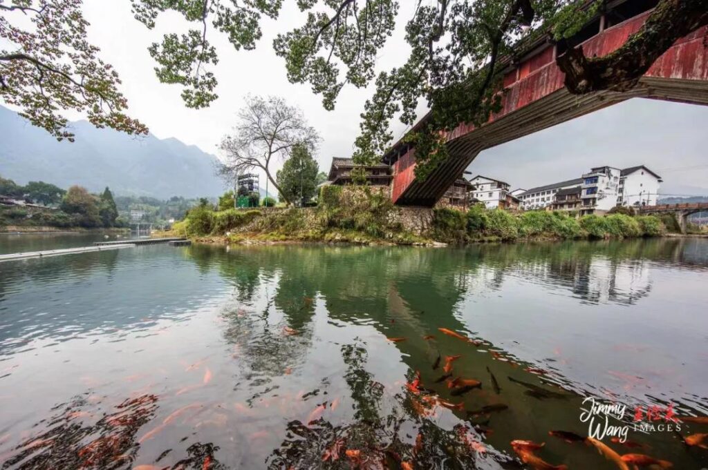 A scenic view of Wenzhou Baguaqiao He Hexiqiao