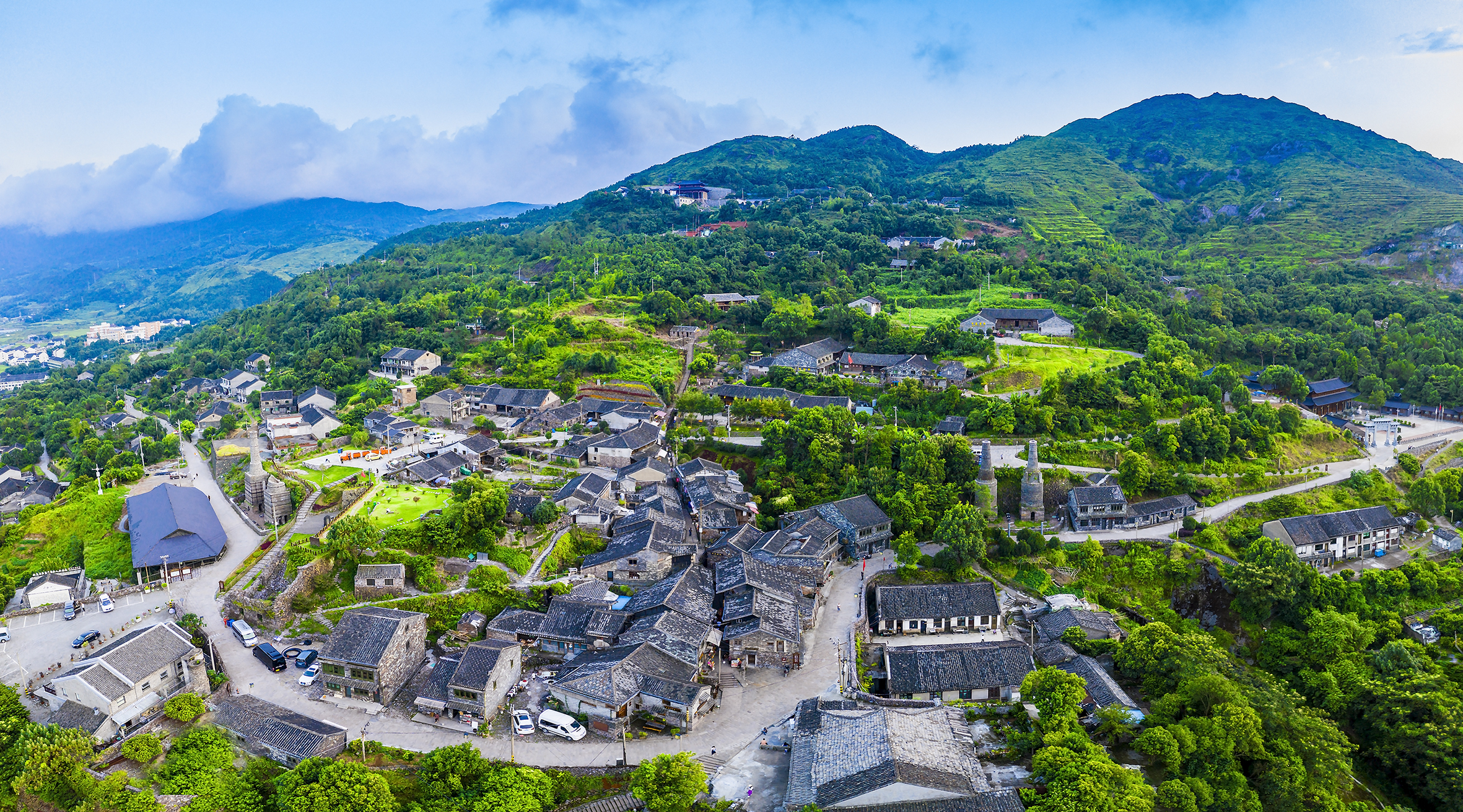 A scenic view of Wenzhou Fanshan Fankuang Yizhi