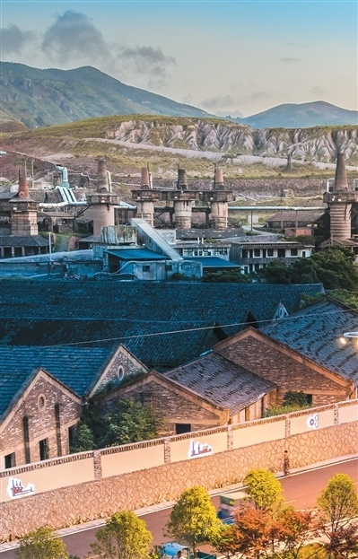 A scenic view of Wenzhou Fanshan Fankuang Yizhi