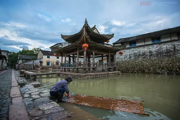 A scenic view of Wenzhou Furongcun Gu Jianzhuqun