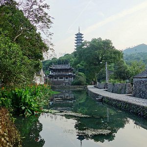 A scenic view of Wenzhou Furongcun Gu Jianzhuqun