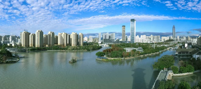A scenic view of Wenzhou Leqing Dongta