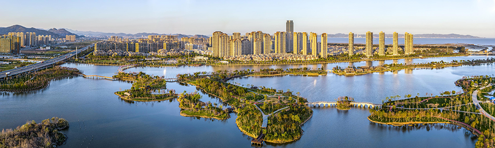 A scenic view of Wenzhou Leqing Dongta