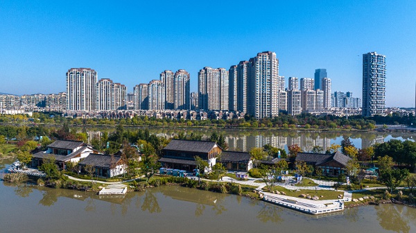 A scenic view of Wenzhou Leqing Dongta