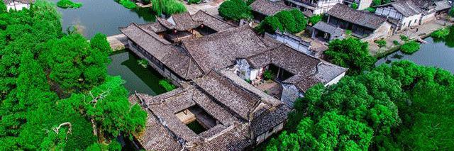 A scenic view of Wenzhou Nanxijiang Zongci Jianzhuqun