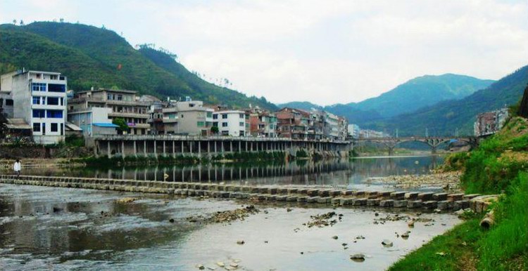A scenic view of Wenzhou Shishui Dingbu
