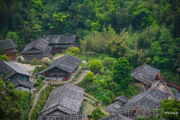 A scenic view of Wenzhou Shunxi Gu Jianzhuqun