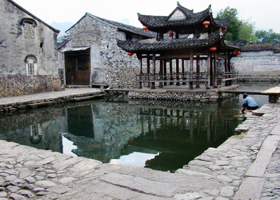 A scenic view of Wenzhou Shunxi Gu Jianzhuqun