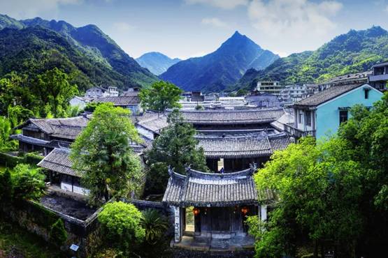 A scenic view of Wenzhou Shunxi Gu Jianzhuqun
