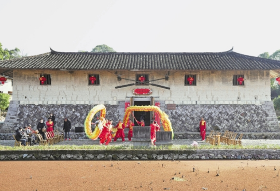 A scenic view of Wenzhou Taishun Tulou