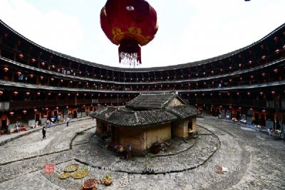 A scenic view of Wenzhou Taishun Tulou