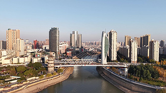 A scenic view of Wuhu Huangjin Ta