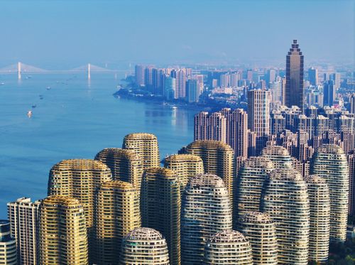 A scenic view of Wuhu Huangjin Ta