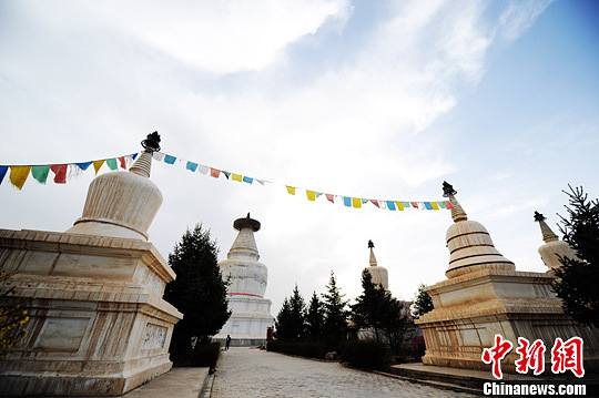 A scenic view of Wuwei Baitasi Yizhi