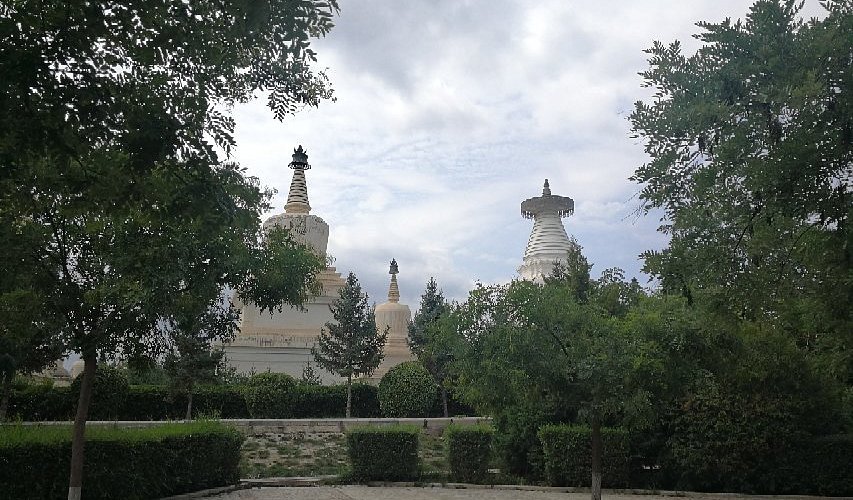 A scenic view of Wuwei Baitasi Yizhi