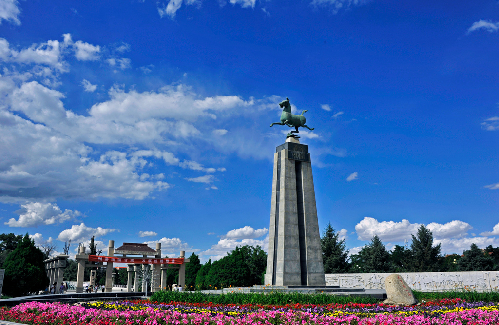 A scenic view of Wuwei Leitai Hanmu