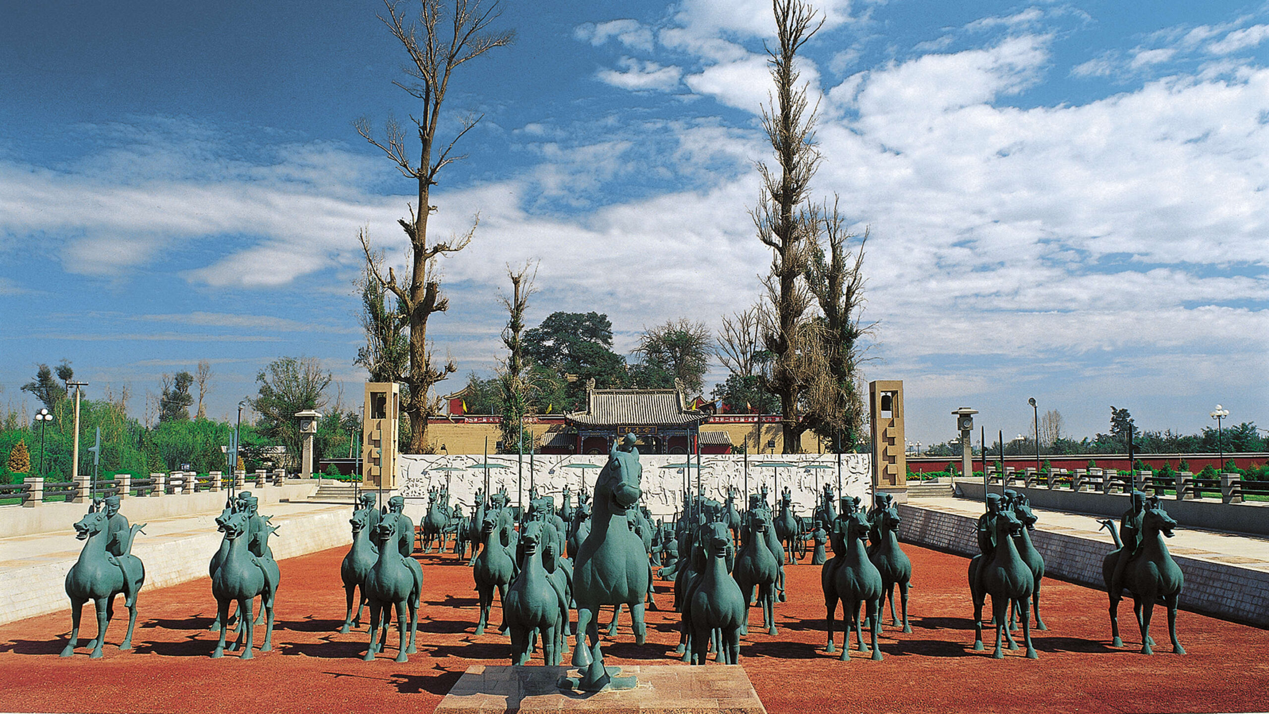 A scenic view of Wuwei Leitai Hanmu