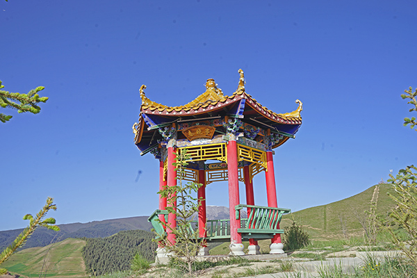 A scenic view of Wuwei Tianzhu Dongdasi