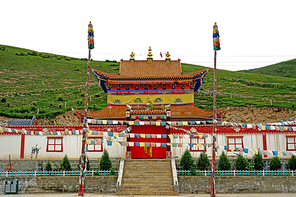 A scenic view of Wuwei Tianzhu Dongdasi