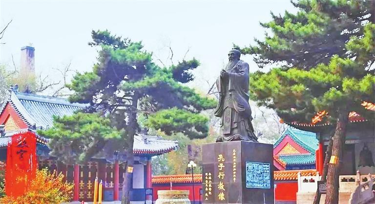 A scenic view of Wuwei Wenmiao