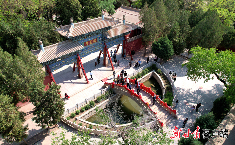 A scenic view of Wuwei Wenmiao