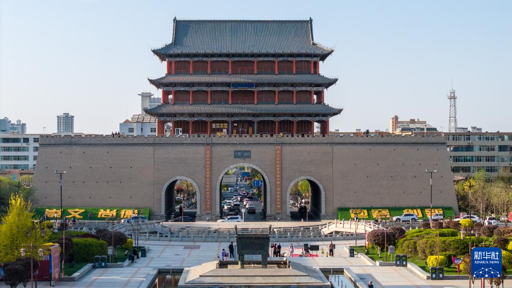 A scenic view of Wuwei Wenmiao