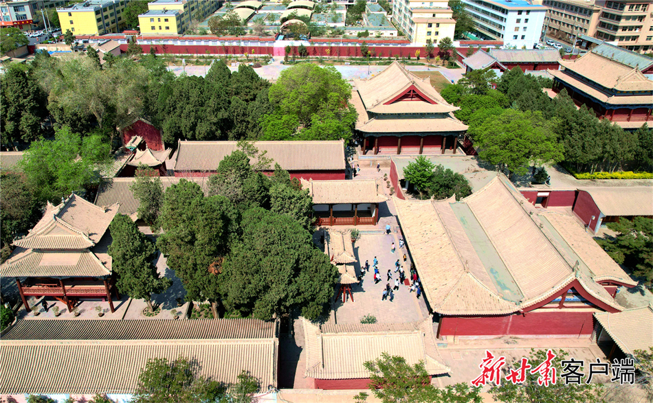 A scenic view of Wuwei Wenmiao