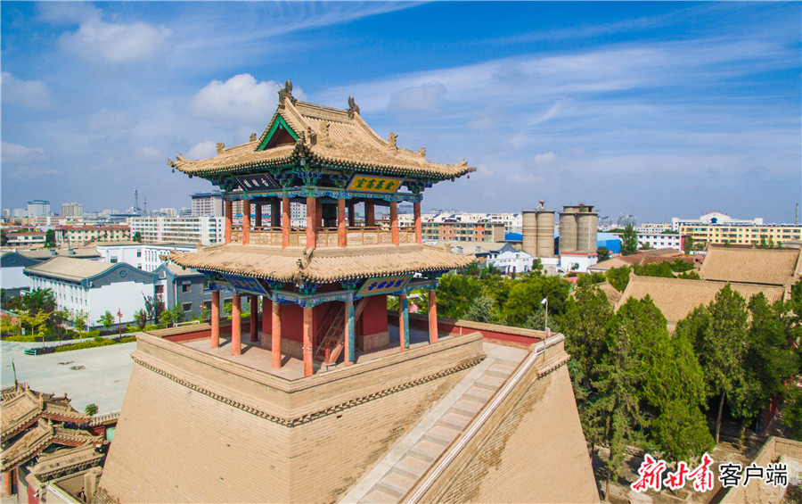 A scenic view of Wuwei Wenmiao