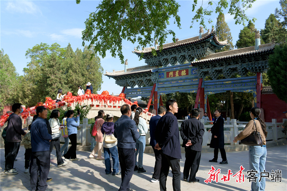 A scenic view of Wuwei Wenmiao