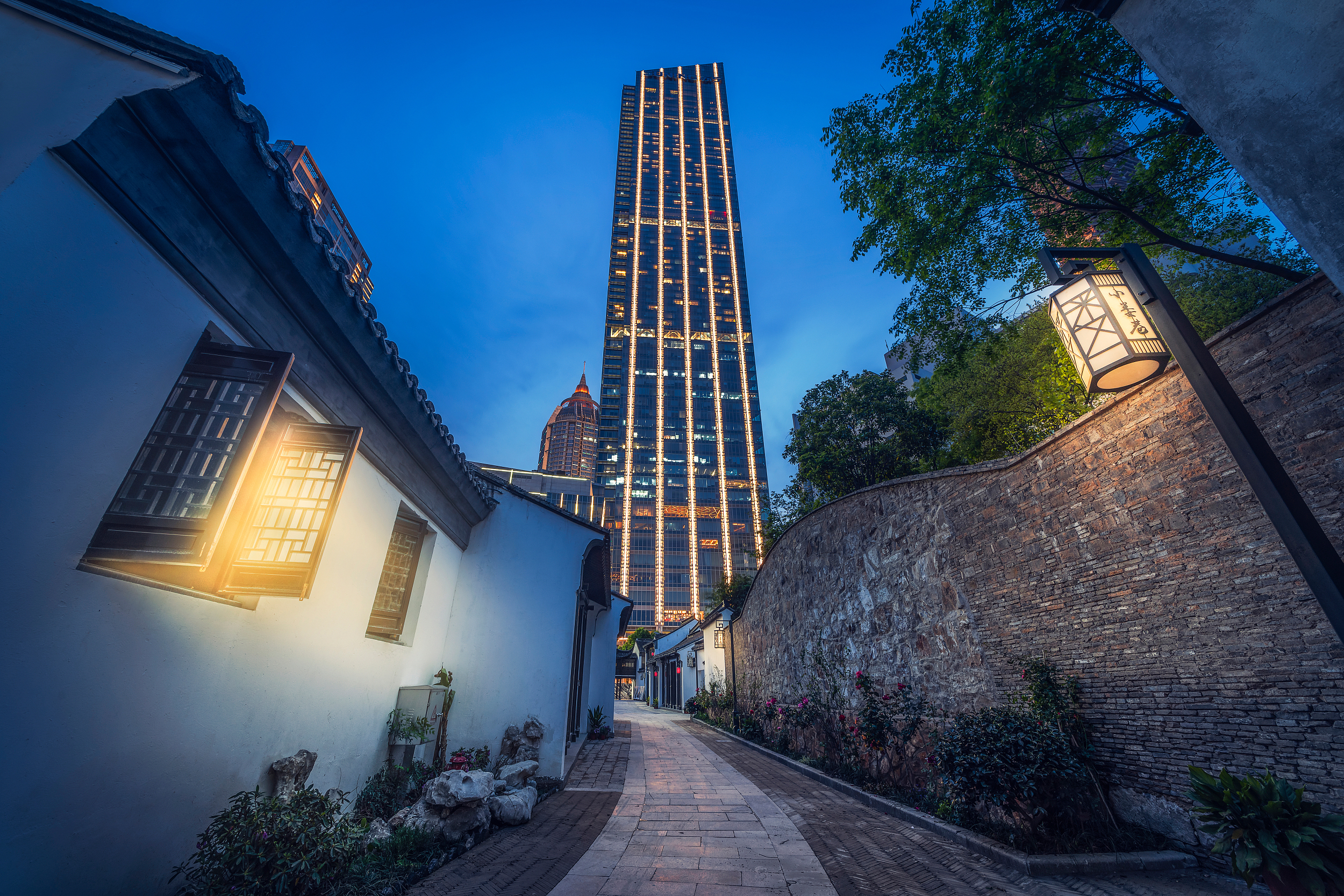 A scenic view of Wuxi Xiaolouxiang Jianzhuqun