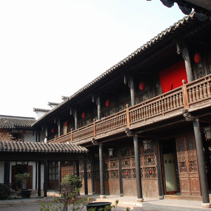 A scenic view of Wuxi Xuefucheng Guju Jianzhuqun