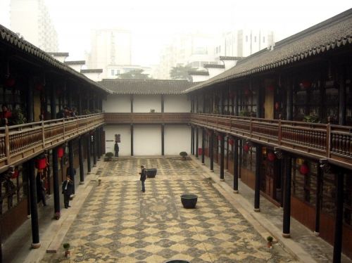A scenic view of Wuxi Xuefucheng Guju Jianzhuqun