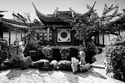 A scenic view of Wuxi Xuefucheng Guju Jianzhuqun