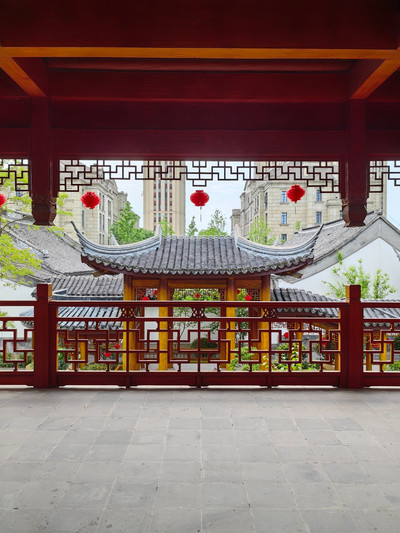 A scenic view of Wuxi Yixing Fuxi Xushi Zongci