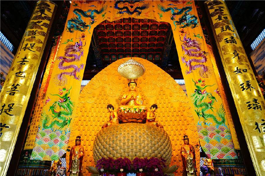 A scenic view of Wuxi Zhouwangmiao Ji Beike